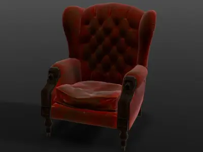 Chair 3D Model Low-poly 3D model
