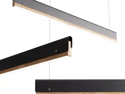 Pendant Lamps Nordic Loft Coffee Shop Multicolor Low-poly 3D model