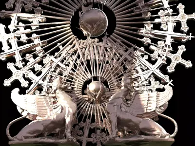 Solar Throne wall 3D model