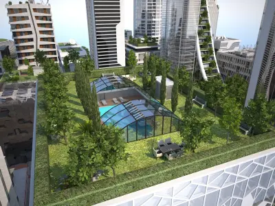 Belfort City Low-poly 3D model