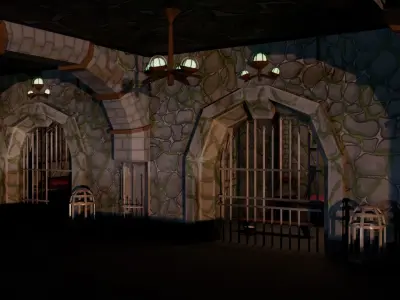 Royal Dungeon Free low-poly 3D model