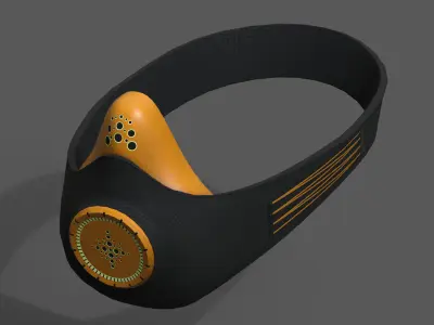 Gas mask respirator military combat scifi fantasy  Low-poly 3D model