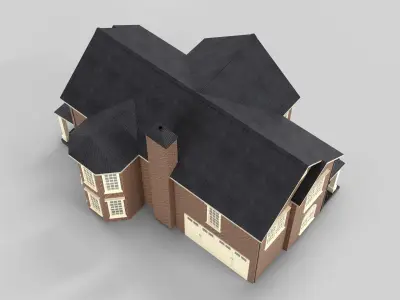 British House Design 19T4 Low-poly 3D model