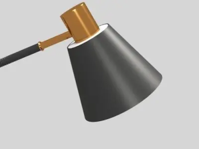 Desk lamp 3D model 7
