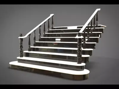 Classic stairs  3D model