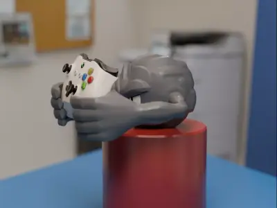 Geodude Controller Stand 3D print model