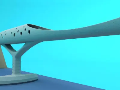 H0 HO scale 3D printed concrete bridge  3D print model