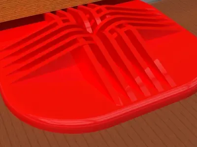 A decorative doorstop 3D print model