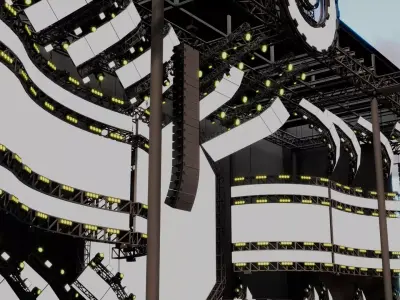 Ultra Music Festival 2017 Stage 3D model