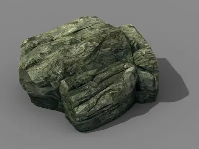 Climbed rattan - stone 01 3D model