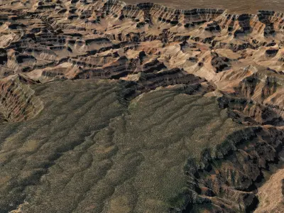 Grand Canyon Landscape 40x40km 3D model