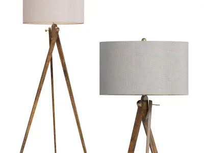 Tripod Floor Lamp 3D model buy