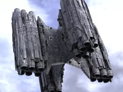 Alien satellite 10 small  3D model