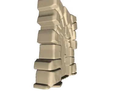 Medieval Stone Door 4 3D print model purchase
