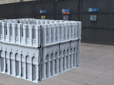 Rome style theatre walls 3D model