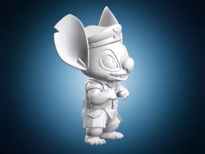 Military Officer Statue 3D print model