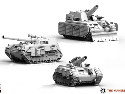 Universal Guard - Artillery Tank 3D print model