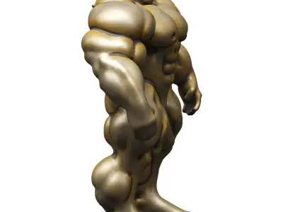 Strong Robot Low-poly 3D model