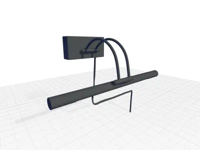 Wall Mounted Picture Light 3D model purchase
