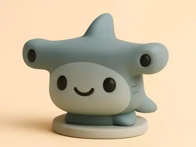 Hammerhead Mini Figurine 3D print model
