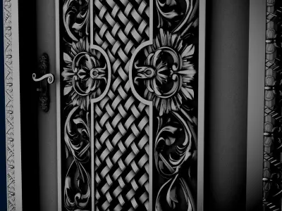 the door ornate 3D model