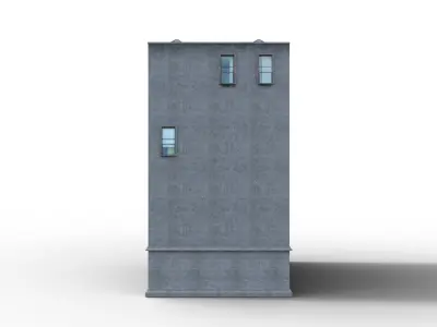 Building Free low-poly 3D model order