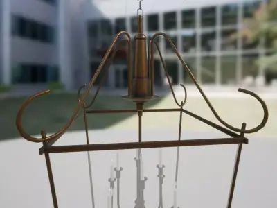 Game Ready Hanging Light Low-poly 3D model