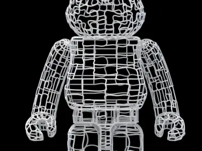 Wires BearBrick 3D model