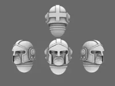 Space Knights V1 Exterminator Trojan Helmet 3D print model
