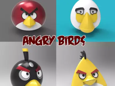 Angry Bird Collection 3D Model Pack
