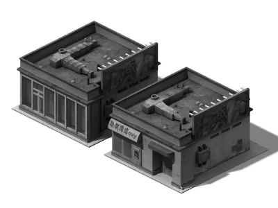 Future World - Business District 01 3D model