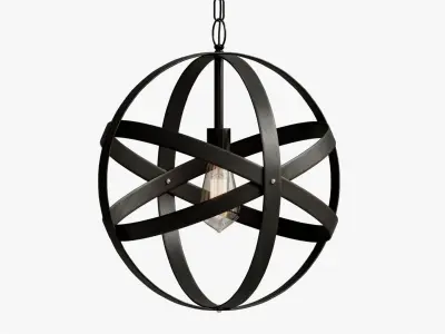 Chandelier metal sphere 3D model