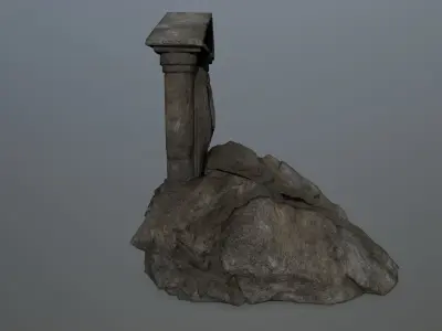 Souls Gate Low-poly 3D model