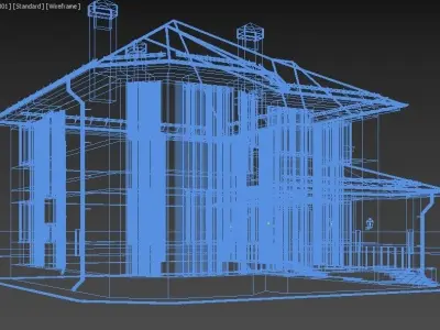 3d model of a cottage 3D model