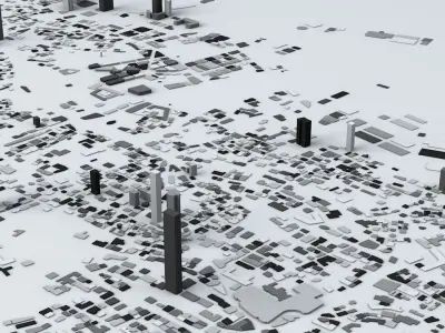 Beirut Streets and Buildings 3D model
