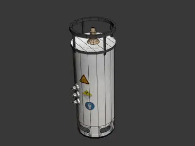 Lab Container Low-poly 3D model