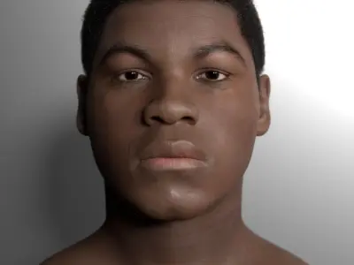 Finn Star Wars character 3D model