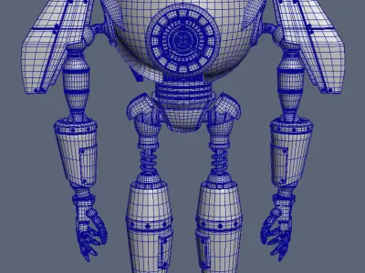 Pilot Boy and Mecha 3D model