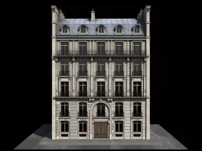 Paris Building Haussmann 3D model