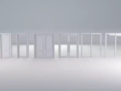 Doors - Modular Archviz Doors pack 3D model