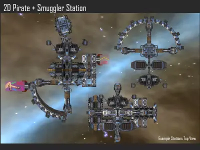 2D Pirate Smuggler Station Texture