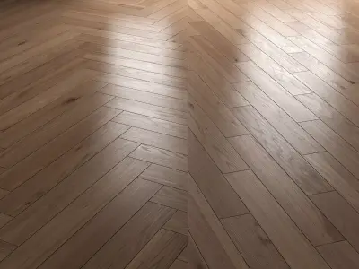 Wood floor 6 standart and herringbone 3D model