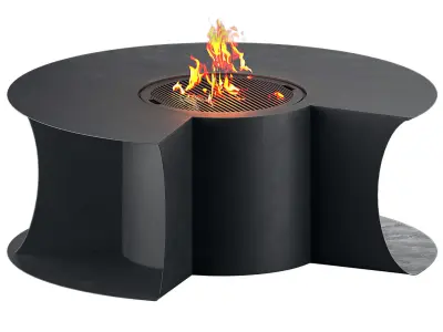 table fireplace 3D model