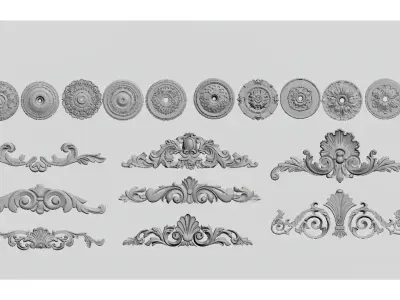 European-style Carving 3D model