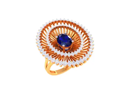 Women Ring  Render 3dm STL OBJ FBX Details 3D print model 301