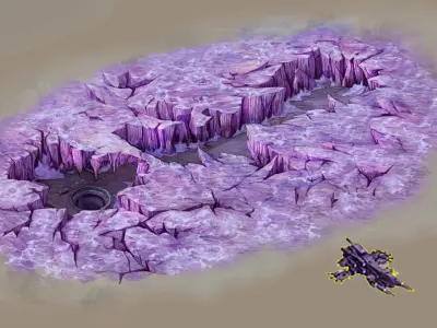 Battlestar - Icefield - Bursting Ice 02 3D model