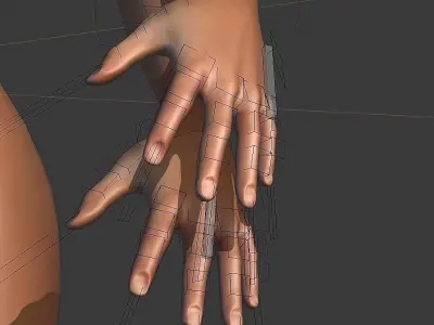 the Most Advanced Female Soldier Rigged its Here Low-poly 3D model