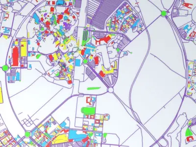 Disneyland Paris Road Network Buildings and Streets 3D model