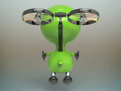 Alien robot 3D model