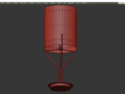 Chelsea House Castle Small Table Lamp Low-poly 3D model